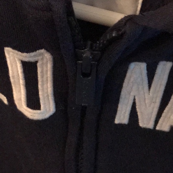 Old navy sweat suit set size 2T full zip hoodie  pockets cotton polyester blend - Picture 3 of 9